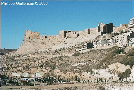 Le chteau de Krak, vu depuis lest.